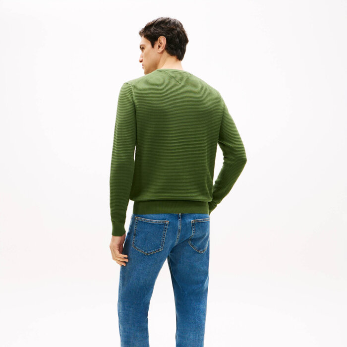 Tommy Hilfiger  - Tommy Hilfiger - Structure crew neck | Strik Mountain Pine