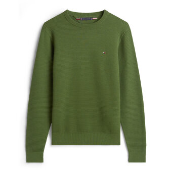 Tommy Hilfiger  - Tommy Hilfiger - Structure crew neck | Strik Mountain Pine