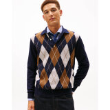 Tommy Hilfiger  - Tommy Hilfiger - Argyle rugby | Strik Desert Sky