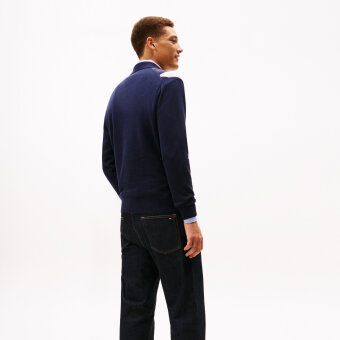 Tommy Hilfiger  - Tommy Hilfiger - Argyle rugby | Strik Desert Sky