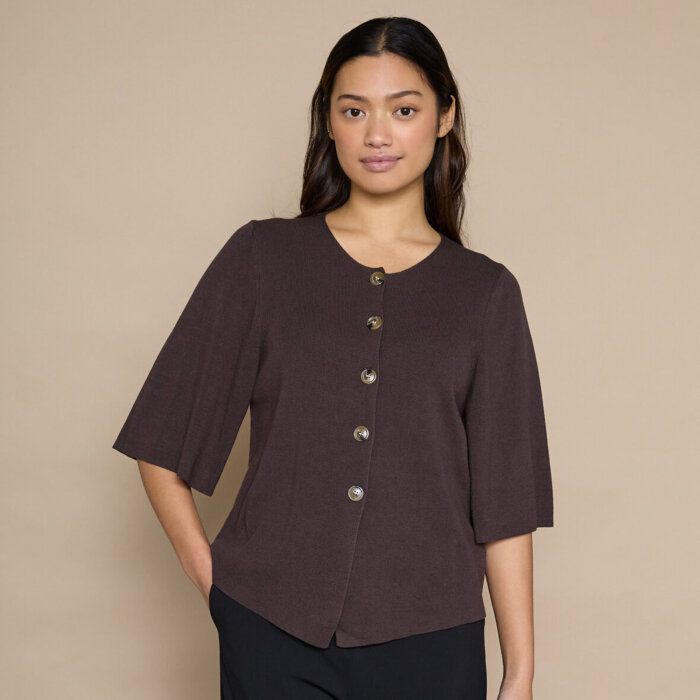 Love&divine ( Dame ) - LOVE&DIVINE - LOVE1490 | CARDIGAN D.CHOCOLATE