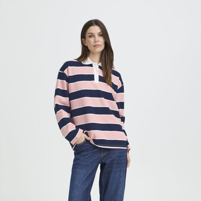 Pulz Jeans ( Dame )  - PULZ - PZARIEL | POLO T-SHIRT NAVY