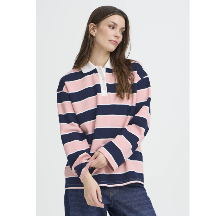 Pulz Jeans ( Dame )  - PULZ - PZARIEL | POLO T-SHIRT NAVY