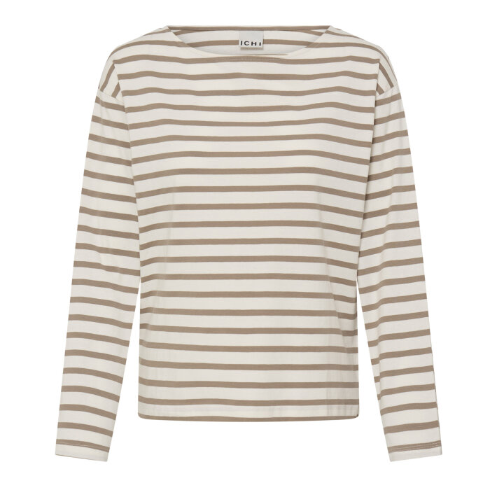 Ichi - Ihmira Boatneck Ls2 - T-shirt Sepia Tint 900003456 til damer - str. XS