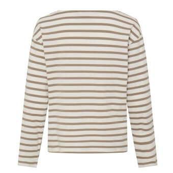 ICHI ( Dame ) - ICHI - IHMIRA BOATNECK LS2 | T-SHIRT SEPIA TINT