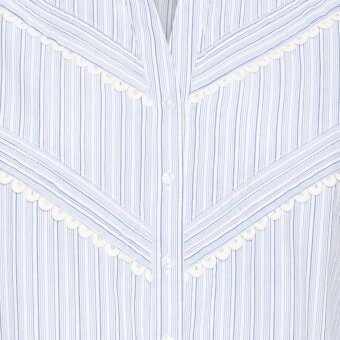 ICHI ( Dame ) - ICHI - IHLITU SH | SKJORTE CREAM W. BLUE STRIPES
