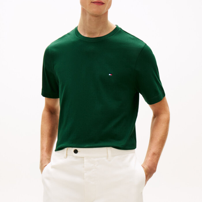 Tommy Hilfiger  - Tommy Hilfiger - TH Essential solid tee | T-shirt Noctunal Green