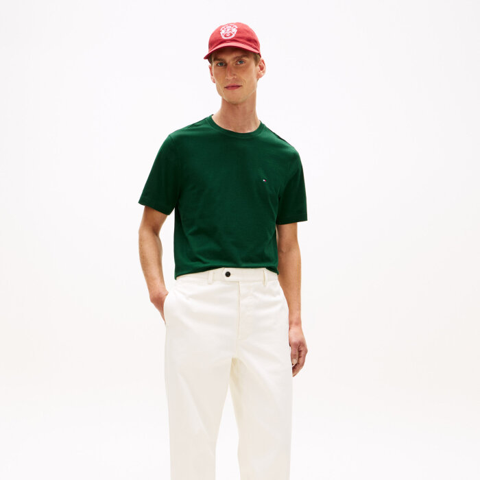 Tommy Hilfiger  - Tommy Hilfiger - TH Essential solid tee | T-shirt Noctunal Green
