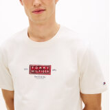 Tommy Hilfiger - Tommy Hilfiger - TH Heritage label tee | T-shirt Ivory Petal Tommy Hilfiger - Tommy Hilfiger - TH Heritage label tee | T-shirt Ivory Petal