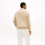 Tommy Hilfiger - Tommy Hilfiger - TH Structure crew neck | Strik Sandalwood Tommy Hilfiger - Tommy Hilfiger - TH Structure crew neck | Strik Sandalwood