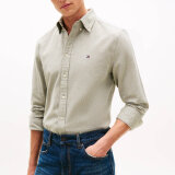 Tommy Hilfiger - Tommy Hilfiger - TH Flex dobby shirt | Skjorte Dark Artischoke Tommy Hilfiger - Tommy Hilfiger - TH Flex dobby shirt | Skjorte Dark Artischoke