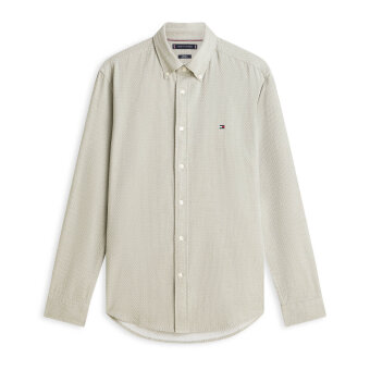 Tommy Hilfiger  - Tommy Hilfiger - TH Flex dobby shirt | Skjorte  Dark Artischoke