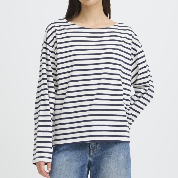 ICHI ( Dame ) - ICHI - IHMIRA BOATNECK LS2 | T-SHIRT TOTAL ECLIPSE 90003457