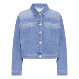 Pulz Jeans ( Dame )  - PULZ - PZANNI JACKET | JAKKE MEDIUM BLUE DENIM