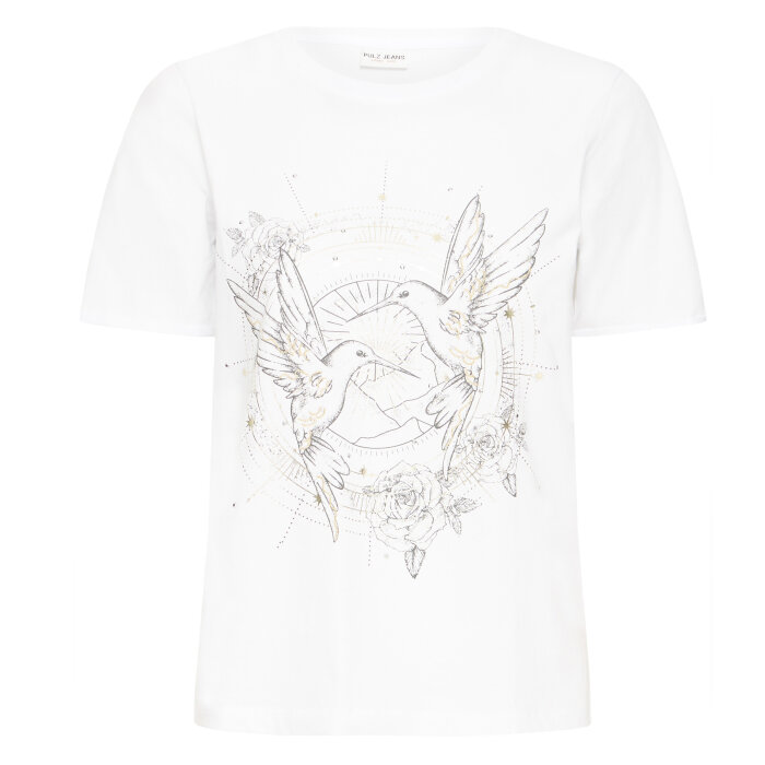 Pulz Jeans ( Dame )  - PULZ - PZADABELLE  | T-SHIRT BRIGHT WHITE