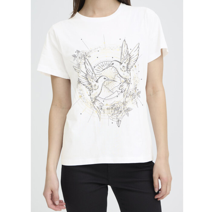 Pulz Jeans ( Dame )  - PULZ - PZADABELLE  | T-SHIRT BRIGHT WHITE