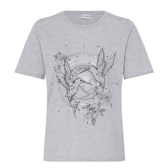 Pulz Jeans ( Dame )  - PULZ - PZADABELLE | T-SHIRT MEDIUM GREY MELANGE