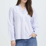 Pulz Jeans ( Dame ) - PULZ - PZAUDREY BLOUSE | SKJORTE CLOUD DANCER Pulz Jeans ( Dame ) - PULZ - PZAUDREY BLOUSE | SKJORTE CLOUD DANCER