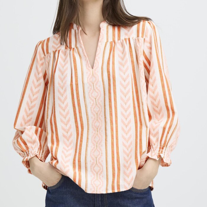 Pulz Jeans ( Dame )  - PULZ - PZAMBELLA BLOUSE | SKJORTE CLOUD DANCER