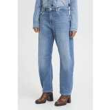 Pulz Jeans ( Dame ) - PULZ - PZANNI HW | JEANS BARREL LEG MEDIUM BLUE DENIM Pulz Jeans ( Dame ) - PULZ - PZANNI HW | JEANS BARREL LEG MEDIUM BLUE DENIM