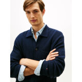 Tommy Hilfiger  - Tommy Hilfiger - Fisherman rib coach jacket | Strik Dark Night Navy