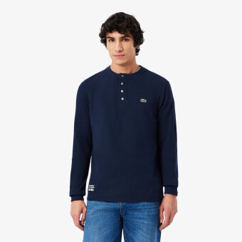 Lacoste - Lacoste - TH1300 | T-shirt LS Navy Blue
