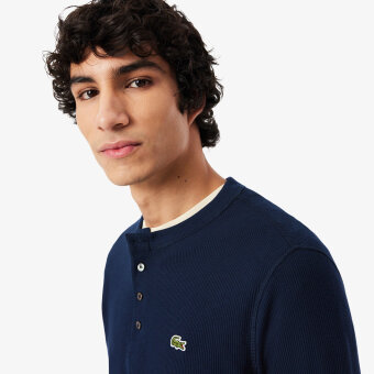 Lacoste - Lacoste - TH1300 | T-shirt LS Navy Blue