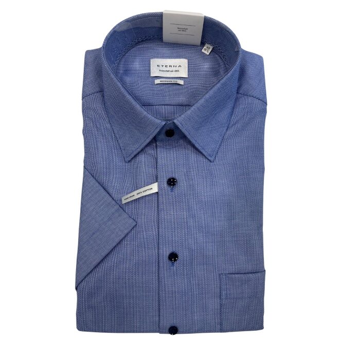 Eterna - Eterna - 1098 C181 15 | K/Æ Modern Fit Skjorte Blue