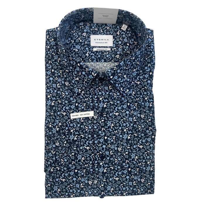 Eterna - Eterna - 1324 C171 19 | K/Æ Modern Fit Skjorte Blue