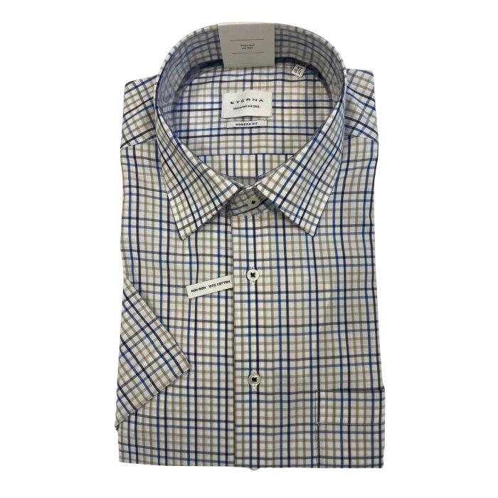 Eterna - Eterna - 1223 C181 25 | K/Æ Modern Fit Skjorte  Sand