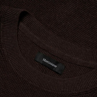 Matinique - Matinique - Lagoon crew neck | Strik Chocolate Brown