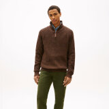 Tommy Hilfiger - Tommy Hilfiger - Fisherman rib zip mock | Strik Highland Khaki Tommy Hilfiger - Tommy Hilfiger - Fisherman rib zip mock | Strik Highland Khaki