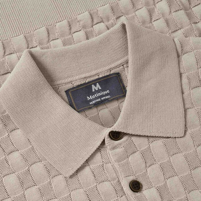 Matinique - Matinique - Polo heritage | Polo T-shirt Plaza Taupe