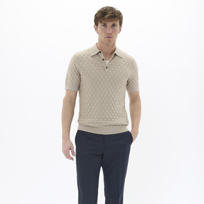 Matinique - Matinique - Polo heritage | Polo T-shirt Plaza Taupe