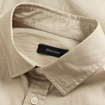 Matinique - Matinique - Christaldo shirt | Skjorte Plaza Taupe