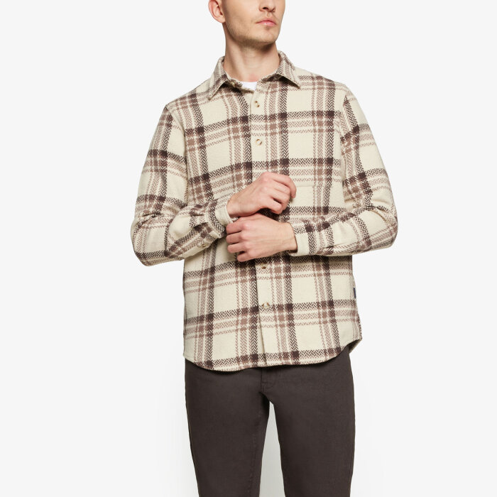 Signal - Signal - Benny check | Overshirt Brown Bark