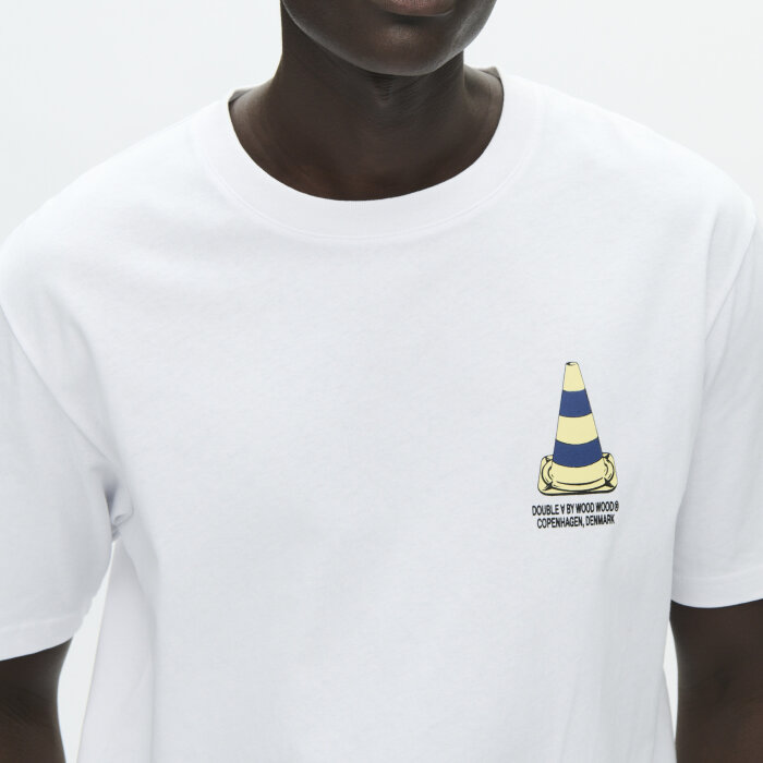 Double A by Wood Wood - Wood Wood - Ace tee cone | T-shirt Bright White