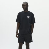 Double A by Wood Wood - Wood Wood - Liam AA chest tee | T-shirt Black White Double A by Wood Wood - Wood Wood - Liam AA chest tee | T-shirt Black White