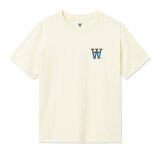 Double A by Wood Wood - Wood Wood - Liam AA chest tee | T-shirt Turtledove Double A by Wood Wood - Wood Wood - Liam AA chest tee | T-shirt Turtledove