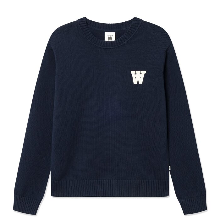 Double A by Wood Wood - Wood Wood - Tay sweater | Strik  Dark Navy