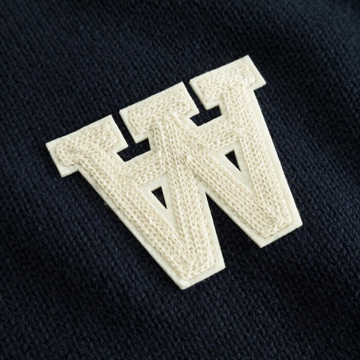 Double A by Wood Wood - Wood Wood - Tay sweater | Strik  Dark Navy