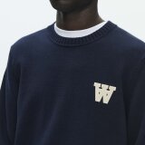 Double A by Wood Wood - Wood Wood - Tay sweater | Strik  Dark Navy