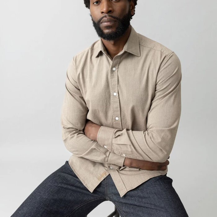 Mos Mosh Gallery - Mos Mosh - Marco oxford shirt | Skjorte Chateau Gray