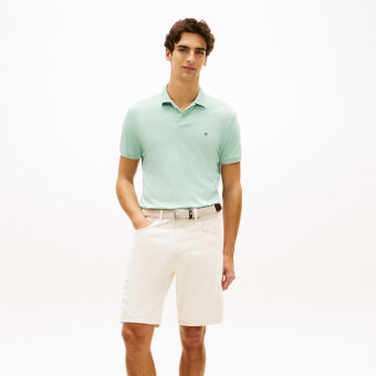 Tommy Hilfiger  - Tommy Hilfiger - Liquid cotton | Polo T-shirt Crushed Mint