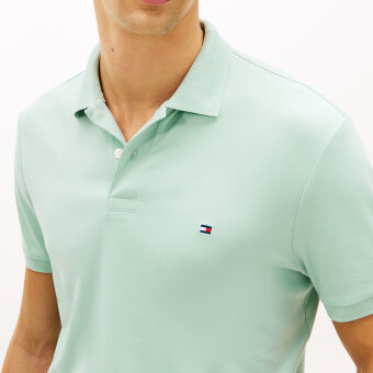 Tommy Hilfiger  - Tommy Hilfiger - Liquid cotton | Polo T-shirt Crushed Mint