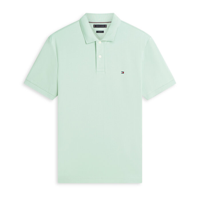Tommy Hilfiger  - Tommy Hilfiger - Liquid cotton | Polo T-shirt Crushed Mint