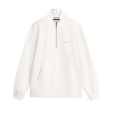 Tommy Hilfiger  - Tommy Hilfiger - Terry new 1/4 zip | Sweatshirt Ivory Petal