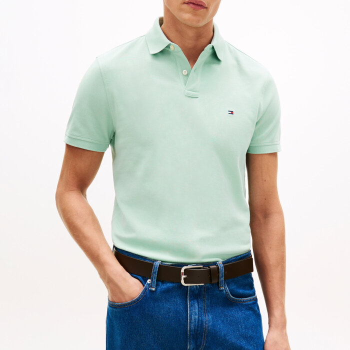 Tommy Hilfiger  - Tommy Hilfiger - 1985 regular | Polo T-shirt Crushed Mint