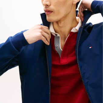 Tommy Hilfiger  - Tommy Hilfiger - Intechno mix zip thru | Cardigan Carbon Navy
