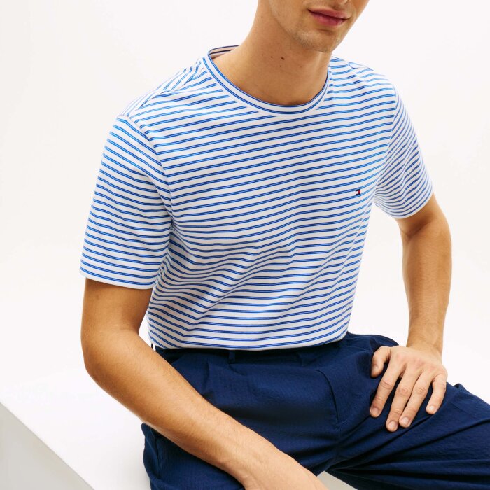Tommy Hilfiger  - Tommy Hilfiger - Essential stripe tee | T-shirt White